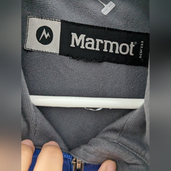 Marmot Womens Light Jacket Blue Full Zip Windbreaker Lined Size M - Picture 2 of 7